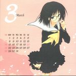  calendar megane mitsumi_misato paper_texture tagme 
