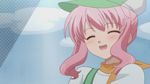  baka_to_test_to_shoukanjuu blush cap himeji_mizuki long_hair pink_hair smile solo 