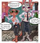  2022 absurd_res anal_beads anthro areola breasts brown_body brown_fur clothed clothing condom daimo dildo disney duo english_text eyewear female fur genitals glasses green_eyes grey_body grey_fur hi_res judy_hopps lagomorph leporid lotion lube lutrine mammal multicolored_body multicolored_fur mustelid nipples penetrable_sex_toy purple_eyes pussy rabbit sam_(zootopia+) sex_toy sexual_barrier_device speech_bubble text two_tone_body two_tone_fur zootopia zootopia+ 