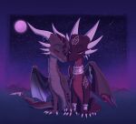  activision blush coiled_tails cynder dragon duo female feral hi_res laser-fire love male male/female nuzzling romantic romantic_couple sitting spyro_the_dragon tail_coil using_wings video_games wing_hug wings xero_(captainscales) 