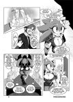  anthro big_breasts bottomwear breasts cleavage clothed clothing comic crossgender dialogue eulipotyphlan female hedgehog human larger_human male mammal missphase monochrome mtf_crossgender panties sega size_difference skirt sonic_the_hedgehog sonic_the_hedgehog_(series) underwear 