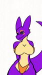  animated anthro big_breasts breasts butt dragon farry farrythedragon female heterochromia hi_res lizard purple_body reptile scalie simple_background solo solo_focus tail_motion tailwag thick_tail thick_thighs wagging_hips 