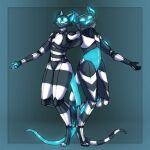  1:1 android anthro arm_around_shoulders arm_out black_and_white_body blueblindbird df1-03 df2-02 digital_drawing_(artwork) digital_media_(artwork) digitigrade duo featureless_crotch felid feline for_a_head glowing glowing_ears glowing_eyes glowing_pawpads machine male mammal markings monitor object_head pawpads pixelated pose robot screen screen_face screen_head segmented_body segmented_tail shaded simple_background striped_markings stripes television translucent translucent_belly translucent_body translucent_tail tubes tubing tv_head wire 