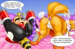 anal arthropod balls beads bodily_fluids butt canid canine charmy_bee clothed clothing crossdressing cum cumshot dialogue dress ejaculation fox genital_fluids genitals girly horny insect invalid_tag male male/male mammal miles_prower optixpanda penis sega sex sonic_the_hedgehog_(series) toy 