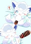  alolan_form alolan_vulpix bed blue_background blue_eyes blush bodily_fluids censor_bar censored cum duo ejaculating_cum ejaculation erection exclamation_point eyes_closed female female_focus first_person_view front_view fur furniture generation_1_pokemon genital_fluids genitals harusupu hi_res human ineffective_censorship interspecies legs_up looking_at_viewer lying male male/female male_pov mammal nintendo on_back on_bed one_eye_closed open_mouth penetration penile penile_penetration penis penis_in_pussy pokemon pokemon_(species) pokephilia pussy questionable_consent raised_arms regional_form_(pokemon) sex shaking side_view simple_background size_difference spread_legs spreading sweat tears thrusting tremble_spikes trembling vaginal vaginal_penetration video_games vulpix white_body white_fur wince young 