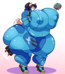  absurd_res ambiguous_gender anthro avian big_breasts big_butt bird breasts butt canid canine canis domestic_dog duo female hi_res huge_breasts huge_butt huge_hips huge_thighs hyper hyper_breasts hyper_butt hyper_thighs jaeh mammal metroid nintendo obese overweight thick_thighs video_games zero_suit 