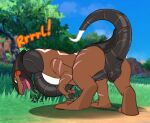  absurd_res alternate_species andromorph_(lore) animal_genitalia animal_pussy brown_body brown_scales butt canine_pussy cyclizar female feral generation_9_pokemon genitals hi_res lddraws ludwig_(lddraws) nintendo open_mouth outside plant plump_labia pokemon pokemon_(species) pussy rear_view reptile scales scalie scar sky solo tongue trans_(lore) trans_man_(lore) tree video_games 