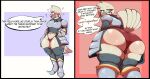  absurd_res anthro armor avian big_butt bird breasts brooke_(simplifypm) butt clothing female hi_res huge_butt monkelad panties solo thick_thighs underwear 