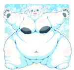  &lt;3 2022 absurd_res anthro areola belly big_areola big_belly big_breasts black_areola black_nipples blue_eyes blush breasts cute_fangs double_chin eyewear fat_rolls female fluffy full-length_portrait fupa fur glasses hair hi_res huge_areola huge_breasts hyper hyper_belly inviting japanese_text looking_at_viewer love_handles mammal morbidly_obese navel nipples nude obese open_mouth open_smile overweight pawpads polar_bear portrait radiowave simple_background smile solo standing text thick_arms thick_thighs ursid ursine wants_a_hug white_body white_fur white_hair wide_hips 
