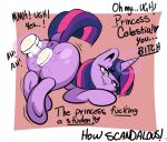  2022 absurd_res anus equid equine female feral friendship_is_magic hasbro hi_res horn horse magic mammal my_little_pony onsti penetration pony solo text twilight_sparkle_(mlp) unicorn vaginal vaginal_penetration 