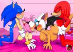  2022 ahegao amy_rose anthro areola bed blue_eyes blush bodily_fluids breasts chiropteran clothing cum cum_inflation cum_inside dexstar echidna eulipotyphlan female female_penetrated furniture genital_fluids gloves gloves_only green_eyes group handwear handwear_only hedgehog hi_res inflation kneeling knuckles_the_echidna looking_pleasured male male/female male_penetrating male_penetrating_female mammal membrane_(anatomy) membranous_wings monotreme mostly_nude nipples nude on_bed penetration rouge_the_bat sega sex smile sonic_the_hedgehog sonic_the_hedgehog_(series) sweat tongue tongue_out wings 