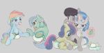  adult_baby animal_genitalia animal_pussy asdfasfasda biped blush bodily_fluids bonbon_(mlp) clothed clothing crotch_breasts diaper diaper_change earth_pony equid equine equine_pussy female feral friendship_is_magic genital_fluids genitals group hasbro hi_res horn horse lyra_heartstrings_(mlp) mammal mommy_kink my_little_pony octavia_(mlp) pacifier pegasus pony pussy rainbow_dash_(mlp) sitting unicorn urine vinyl_scratch_(mlp) wet_diaper wetting wings wipes 