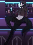  alcohol anthro beverage boots bottomwear clothing combat_boots crop_top_jacket el_arca femboy_snake footwear freakster girly hi_res hotpants male reptile scalie shorts snake solo xiro 