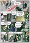  2022 7:10 anthro blood bodily_fluids comic dialogue dragon english_text father father_and_child father_and_son geminisaint green_body green_spines group hi_res male parent parent_and_child parent_and_son scalie sekk&#039;ral sekk&#039;ral&#039;s_father son sound_effects speech_bubble text trio unconscious wings 