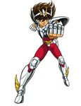  araki_shingo armor clenched_hand fist lowres pegasus_seiya punch punching saint_seiya 