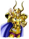  80s araki_shingo armor capricorn capricorn_shura goat helmet horns illustration knight oldschool saint_seiya smile zodiac 