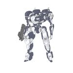  concept_art fanart flat_color from_software gun mecha no_humans simple_background solo submachine_gun weapon white_background 