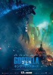  alien bioluminescence building conjoined destruction dinosaur dragon embers energy fire glowing godzilla godzilla_(2019) godzilla_(series) hydra king_ghidorah king_ghidorah_(2019) legendary_pictures monsterverse movie_poster no_humans official_art spikes tail toho_(film_company) united_states_capitol washington_d.c. wings 