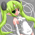  360-tan console green_eyes green_hair lowres microsoft oekaki pointy_ears xbox360-tan xbox_360 xbox_360-tan 