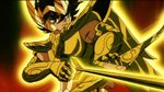  araki_shingo armor arrow cap gold male pegasus_seiya sagittarius saint_seiya wings 