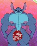  2022 4:5 abs alien anthro anthrofied areola biceps big_bulge big_muscles biped blue_nose blue_pupils bulge disney experiment_(lilo_and_stitch) front_view genital_outline gradient_background grainy head_tuft hi_res huge_bulge huge_muscles huge_pecs humanoid_hands hyper hyper_bulge lilo_and_stitch looking_at_viewer male muscular muscular_anthro muscular_male nipples notched_ear penis_outline portrait pupils purple_areola purple_nipples simple_background small_waist smile solo speedo_only standing stitch_(lilo_and_stitch) thick_thighs three-quarter_portrait triceps tuft vermelho 