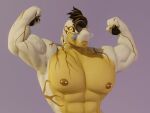  alien anthro anxiboi deity enti_(entitropy) flexing flexing_both_biceps hi_res looking_at_viewer male monster nipple_piercing nipples piercing solo tongue tongue_out 