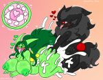  &lt;3 anthro big_breasts black_body black_hair bodily_fluids breasts brieezy_(lewdchuu) canid canine cum cum_inside duo female fox gecko generation_3_pokemon generation_5_pokemon genital_fluids green_body green_hair hair hi_res huge_breasts impregnation lewdchuu_(artist) lizard male male/female mammal nintendo ovum ovum_with_heart pokemon pokemon_(species) reptile scalie sceptile sperm_cell tongue tongue_out video_games zoroark 