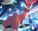  anthro arthropod breasts butt butterfly female forest full_moon generation_4_pokemon genitals hi_res insect kneeling lepidopteran light lopunny moon moonlight nintendo nipples nude plant pokemon pokemon_(species) pussy solo tree tsampikos video_games were werepok&eacute;mon 