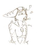  &lt;3 2018 anthro breath chest_tuft clothing ears_down fangs half-closed_eyes half-length_portrait headgear headwear hi_res jimfoxx lombax male mammal narrowed_eyes nipples open_mouth orgasm_face pivoted_ears portrait ratchet ratchet_and_clank shirtless shirtless_anthro shirtless_male signature sketch solo sony_corporation sony_interactive_entertainment teeth tongue tuft video_games 