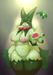  2022 3_fingers anthro breasts digital_media_(artwork) elpatrixf eyelashes female fingers generation_9_pokemon genitals hi_res looking_at_viewer meowscarada navel nintendo open_mouth overweight pokemon pokemon_(species) pussy simple_background solo video_games 