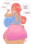  big_breasts breasts clothed clothing curvaceous curvy_figure daisy_(disambiguation) english_text fan_character female hi_res human human_only invalid_tag mammal moxaji not_furry slightly_chubby solo text thick voluptuous 