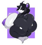  ambiguous_gender anthro areola arizonathevixen big_breasts big_butt black_hair breasts butt butt_grab butt_squish disembodied_hand duo female giant_panda hair half-closed_eyes hand_on_breast hand_on_butt hi_res holding_breast huge_breasts huge_butt huge_hips huge_thighs hyper hyper_breasts hyper_butt looking_back mammal multicolored_body narrowed_eyes nipples nude open_mouth purple_areola purple_eyes purple_nipples side_boob squish thick_thighs two_tone_body ursid wide_hips 
