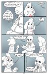  absolutedream absurd_res asriel_dreemurr bone border comic digital_media_(artwork) english_text group hi_res humanoid monochrome monster_kid sans_(undertale) skeleton text trio undertale undertale_(series) video_games white_border 