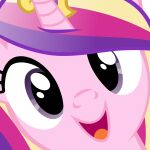  2014 absurd_res alpha_channel bust_portrait close-up crown digital_media_(artwork) drpancakees equid equine eyelashes female feral friendship_is_magic hair hasbro hi_res horn looking_at_viewer mammal meme multicolored_hair my_little_pony open_mouth open_smile portrait princess_cadance_(mlp) purple_eyes simple_background smile solo transparent_background unicorn vector 
