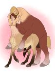  anal anal_penetration balls beard breasts brown_eyes brown_hair butt centaur duo equid equid_taur facial_hair genitals gynomorph gynomorph/male gynomorph_penetrated hair hi_res humanoid_taur intersex intersex/male intersex_penetrated kevira065 male male_penetrating mammal mammal_taur medium_breasts mustache navel nipples nude penetration penis sex taur 