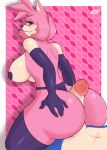  absurd_res amy_rose anthro big_breasts breasts butt clothing dirtyduckart female genitals hi_res hot_dogging penis rubber rubber_clothing rubber_suit sega solo sonic_the_hedgehog sonic_the_hedgehog_(series) 