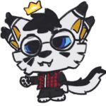  anthro chibi clothed clothing crown eyewear glasses humanoid male male/male simple_coloring soba solo taidum unknown_artist 