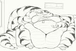  2020 anonymous_artist anthro belly beverage big_belly bottle california_kingsnake cettus clothing controller drinking edit fat_rolls female furniture gaming headphones immobile inside line_art maeve_gibson morbidly_obese morbidly_obese_anthro morbidly_obese_female obese obese_anthro obese_female overweight overweight_anthro overweight_female picture_frame reptile scalie shirt sitting slippers snake soda sofa solo striped_body stripes tight_fit topwear 