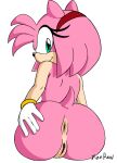  accessory amy_rose anthro anus big_butt bracelet butt clothing eulipotyphlan eyelashes female fur genitals gloves green_eyes hair_accessory hairband handwear head_tuft hedgehog hi_res jewelry looking_at_viewer looking_back looking_back_at_viewer mammal nude pink_body pink_fur pussy rear_view sega simple_background sitting smile solo sonic_the_hedgehog_(series) spread_butt spreading tan_body tan_fur tuft white_background white_clothing white_gloves white_handwear xenrevv 