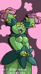  3_fingers anthro breasts elemental_creature female fingers flora_fauna flower flower_(anatomy) generation_5_pokemon hi_res horn hornyavey leaf maractus nintendo plant pokemon pokemon_(species) solo spikes spikes_(anatomy) thick_arms thick_thighs video_games 
