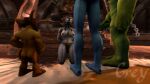  anthro blizzard_entertainment canid chain chained female goblin grey_light group hi_res humanoid humiliation male male/female mammal orc prisoner questionable_consent troll video_games warcraft were werecanid worgen 