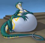  belly big_belly blizzard_entertainment bodbloat hyper hyper_belly immobile inflation male reptile scalie sethrak snake solo video_games warcraft 
