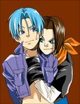  2boys android_17 dragon_ball dragonball dragonball_z lowres multiple_boys trunks_(dragon_ball) trunks_briefs yaoi 