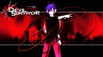  1920x1080 atlus blue_eyes blue_hair chains devil_survivor fdq_(artist) headphones highres male male_focus megami_ibunroku_devil_survivor protagonist_(devil_survivor) shin_megami_tensei wallpaper 