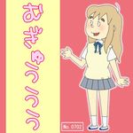  bobjoytoy k-on! kotobuki_tsumugi parody sazae-san school_uniform skirt style_parody 