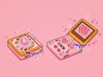 artist_name buttons game_boy_advance_sp handheld_game_console heart meyoco no_humans original pink_background screen simple_background sparkle 