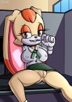  aged_up anthro brown_eyes clothed clothing cream_the_rabbit erect_nipples female fours_(artist) fur hi_res nipple_outline nipples no_underwear sega solo sonic_the_hedgehog_(series) tan_body tan_fur underskirt 