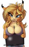  anthro between_breasts bra breasts clothing ear_piercing felid feline female graphic_tablet hi_res holding_object lightly-san lightly_breeze_(pony-way) looking_at_viewer lynx mammal piercing solo tongue tongue_out underwear 