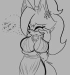  anthro big_breasts blush breasts canid canine canis cleavage clothed clothing female hi_res idw_publishing mammal sega sketch solo solratic sonic_the_hedgehog_(comics) sonic_the_hedgehog_(idw) sonic_the_hedgehog_(series) whisper_the_wolf wolf 