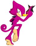  5_toes anthro barefoot chameleon espio_the_chameleon feet foot_focus foot_ninja15 hi_res humanoid humanoid_feet lizard male ninja reptile scalie sega soles solo sonic_the_hedgehog sonic_the_hedgehog_(series) toes warrior 